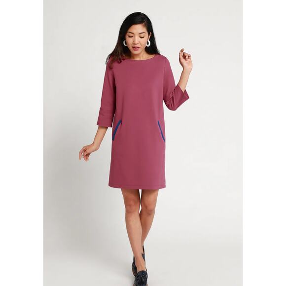 Betabrand Dresses & Skirts - Betabrand Half-Day Shift Dress in Mauve Pink sz XL